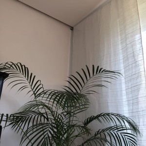 Lniane zasłony z tunelem